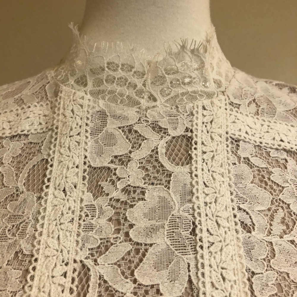 Filly Flair White Lace Flirty Feminine Dress - Picture 4 of 16